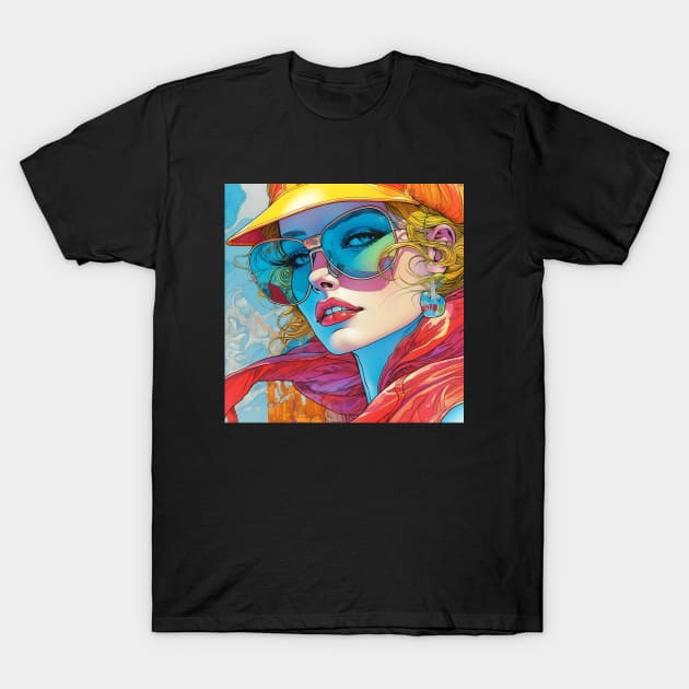 Chromatic Splendor - AI T-Shirt by souloff